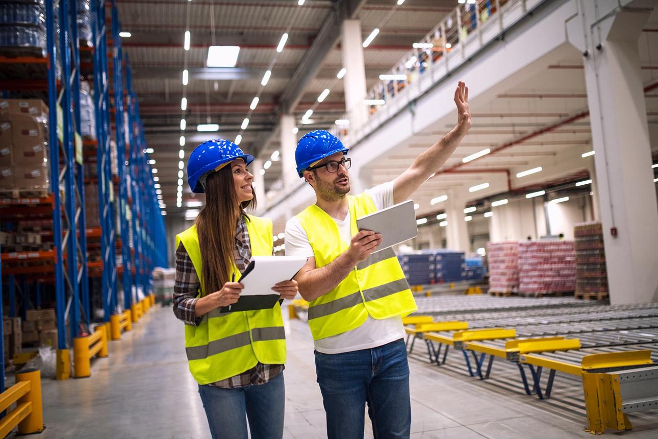 Inspection commune préalable dans un entrepôt logistique